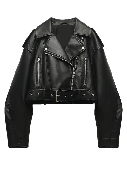 Cassy Faux PU Leather Jacket