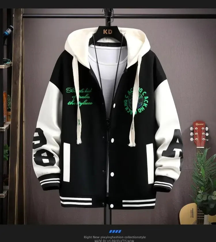 Varsity Hooded Cardigan